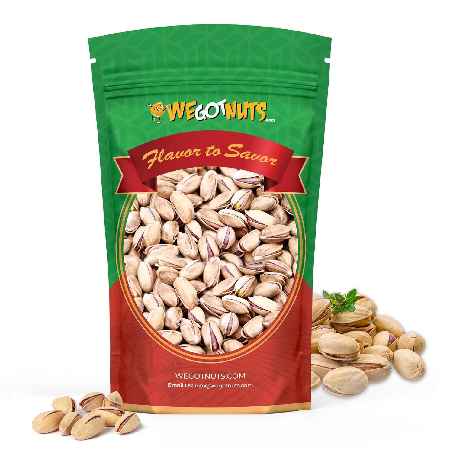 Turkish Antep Pistachios 5 Pounds (80oz) - Premium Quality Kosher Roasted Pistachios By We Got Nuts - Natural & Healthy Rich Flavor Snack - Whole, & Salted – Air-Tight Resealable Bag Package