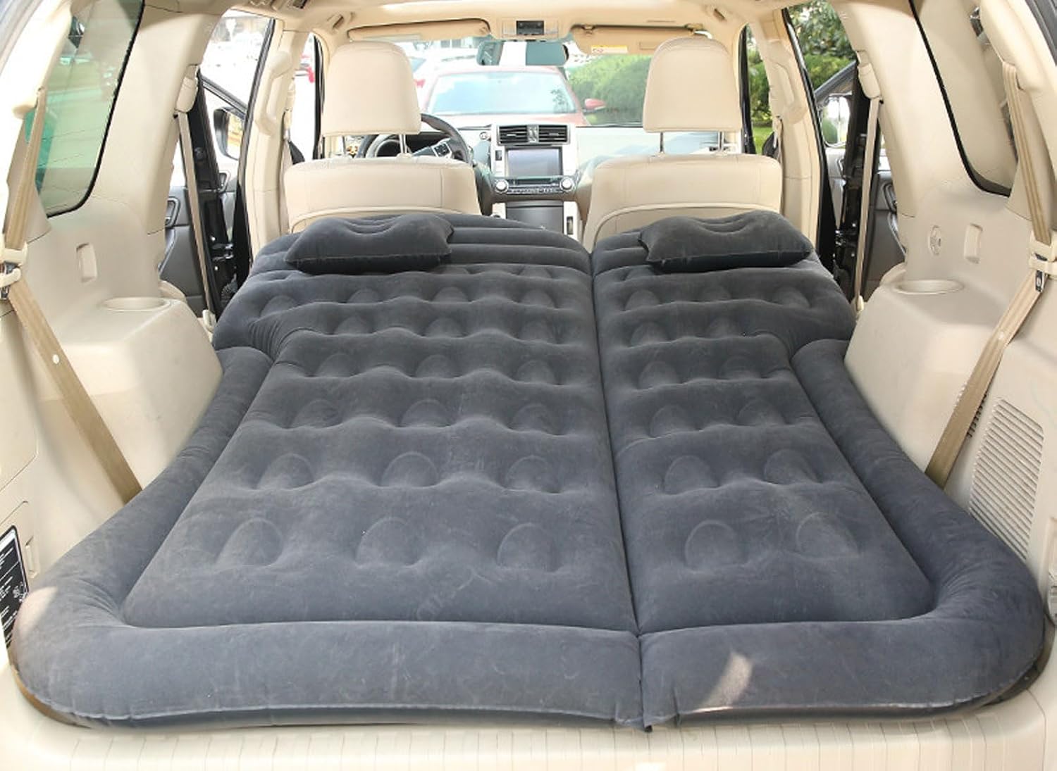 Car Mattress for Alfa Romeo 156 Sport Wagon 2003 2004 2005 2006, Portable Multifunctiona Outdoor Travel Nflatable Bed with Air Pump and Storage Bag Accessories,Black