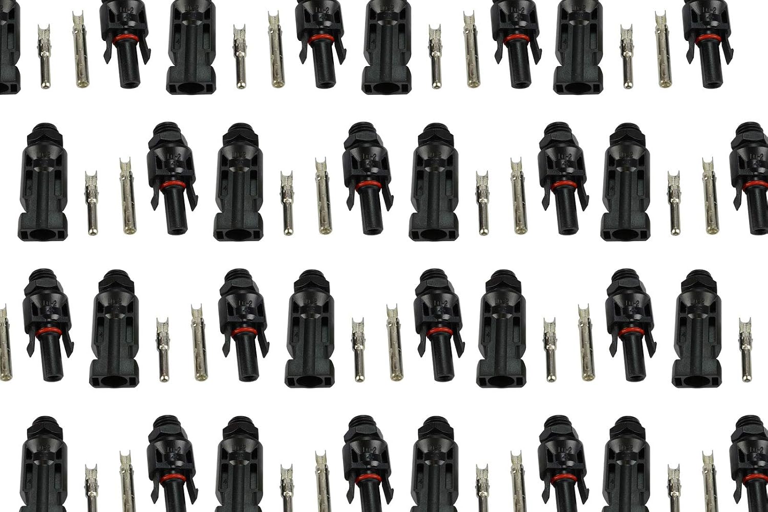 TEMCo 50A Solar Panel PV Cable Direct Box Connector Screw (50 Pair M/F)