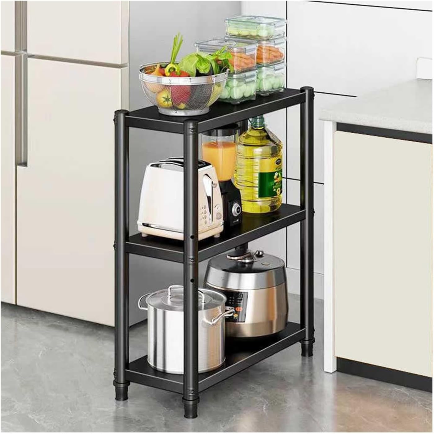 Baker Racks for Kitchen，Kitchen Bakers Rack with Storage，Multi-Layered Storage, Easy to Install, Suitable for Kitchens, Dining Rooms, Bathrooms and Bedrooms.(70cm,40 * 80CM)