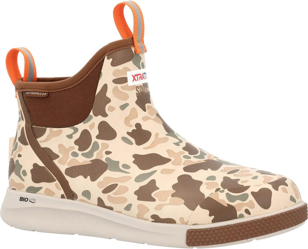 XTRATUF 6' Men's Ankle Deck Boot Sport - 30% Lighter, 100% Waterproof Rubber Fishing Footwear - Non-Marking, Slip-Resistant Outsole - Moisture-Wicking Liner