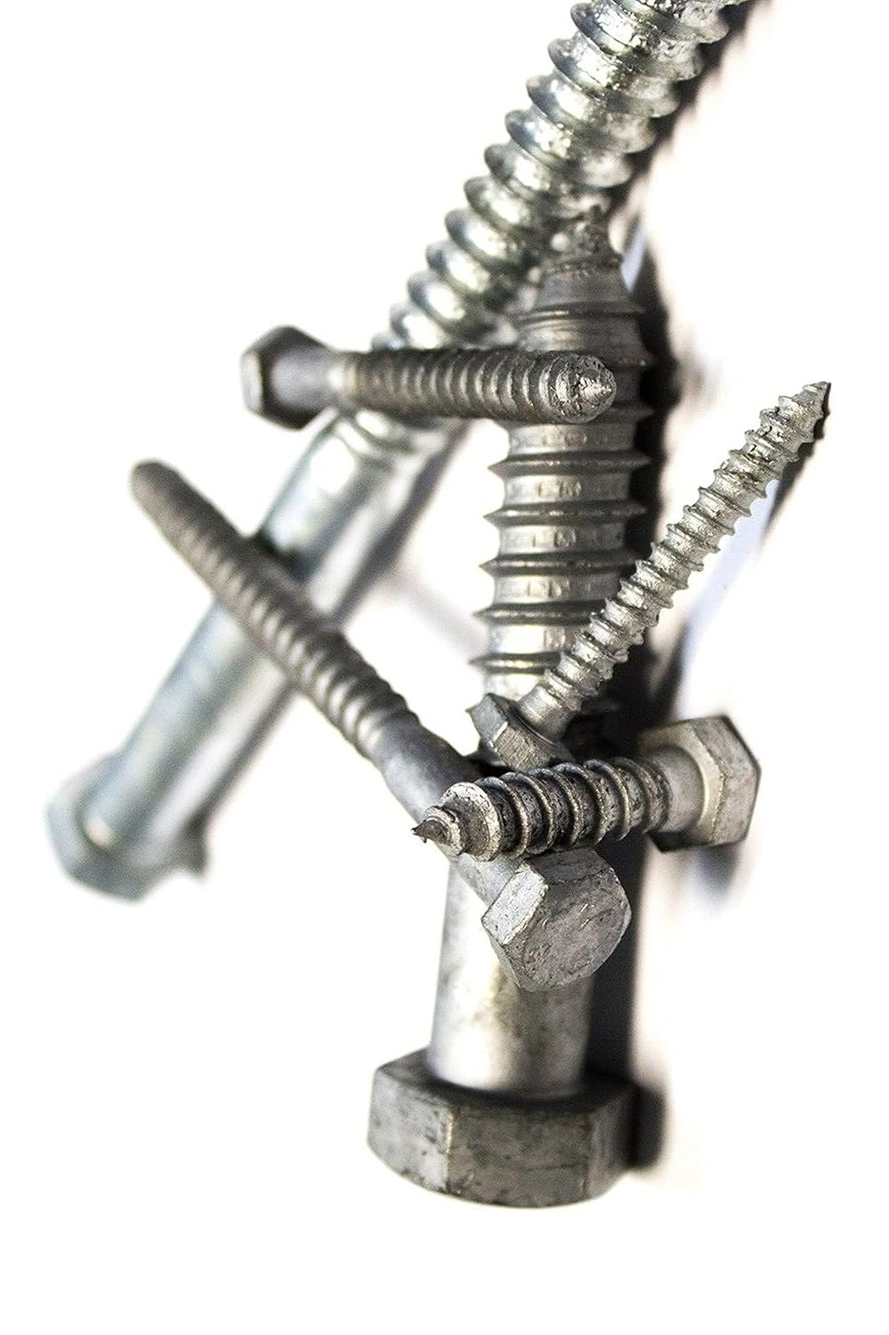 New Versatile Pack of (150) 1/2x2' Hex Lag Screws - Hot Dip Galvanized Multi-Purpose Comprehensive Hardware Fastener Assortment Kit TRINNM03335