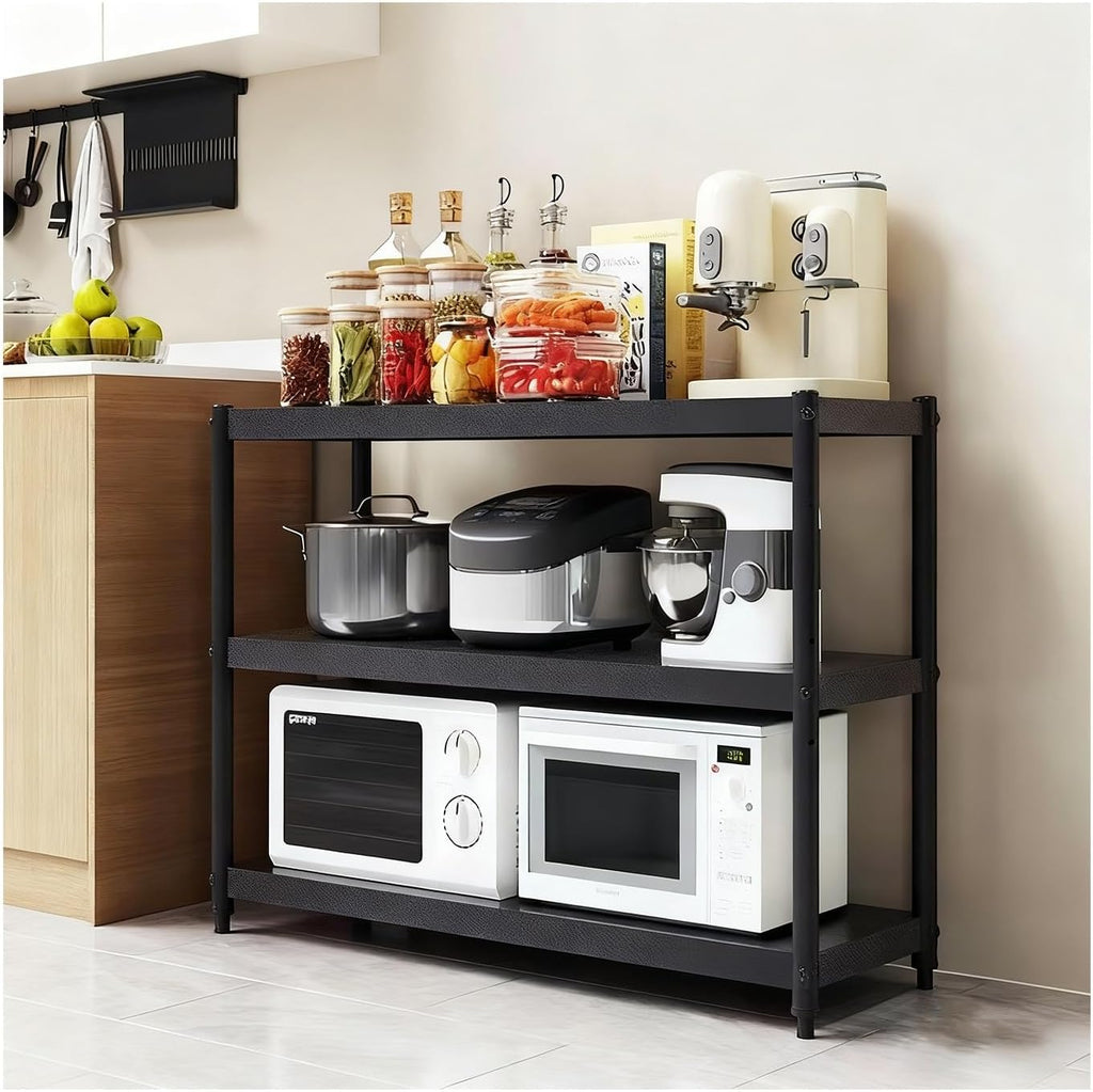 Microwave Stand with Storage，Bakers Racks for Kitchens，Kitchen Storage Rack，It Can Be Used to Store Kitchen Utensils, Microwave Ovens, Rice Cookers, Etc.(100cm,35 * 40CM)