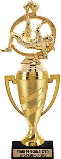 Crown Awards Soccer Trophy, 14' Gold Cup Girls Soccer Trophies with Free Personalization