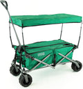 Creative Outdoor All-Terrain Deluxe Wagon | 360 Swivel All Terrain Wheels | Great for Beach, Park, Garden & Tailgate | Multiple Color Options
