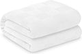 Linteum Textile Supply Institutional Snag-Free 66x90 Hospital Blanket—Durable, Lightweight & Compressed—Ideal for Healthcare Facilities, Nursing Homes & Shelters, 12 Pack (White)