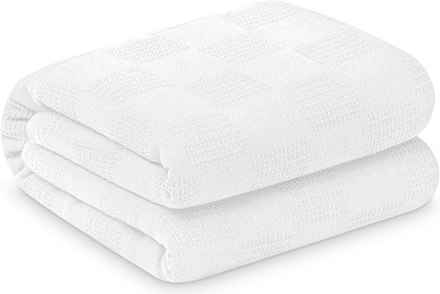 Linteum Textile Supply Institutional Snag-Free 66x90 Hospital Blanket—Durable, Lightweight & Compressed—Ideal for Healthcare Facilities, Nursing Homes & Shelters, 12 Pack (White)