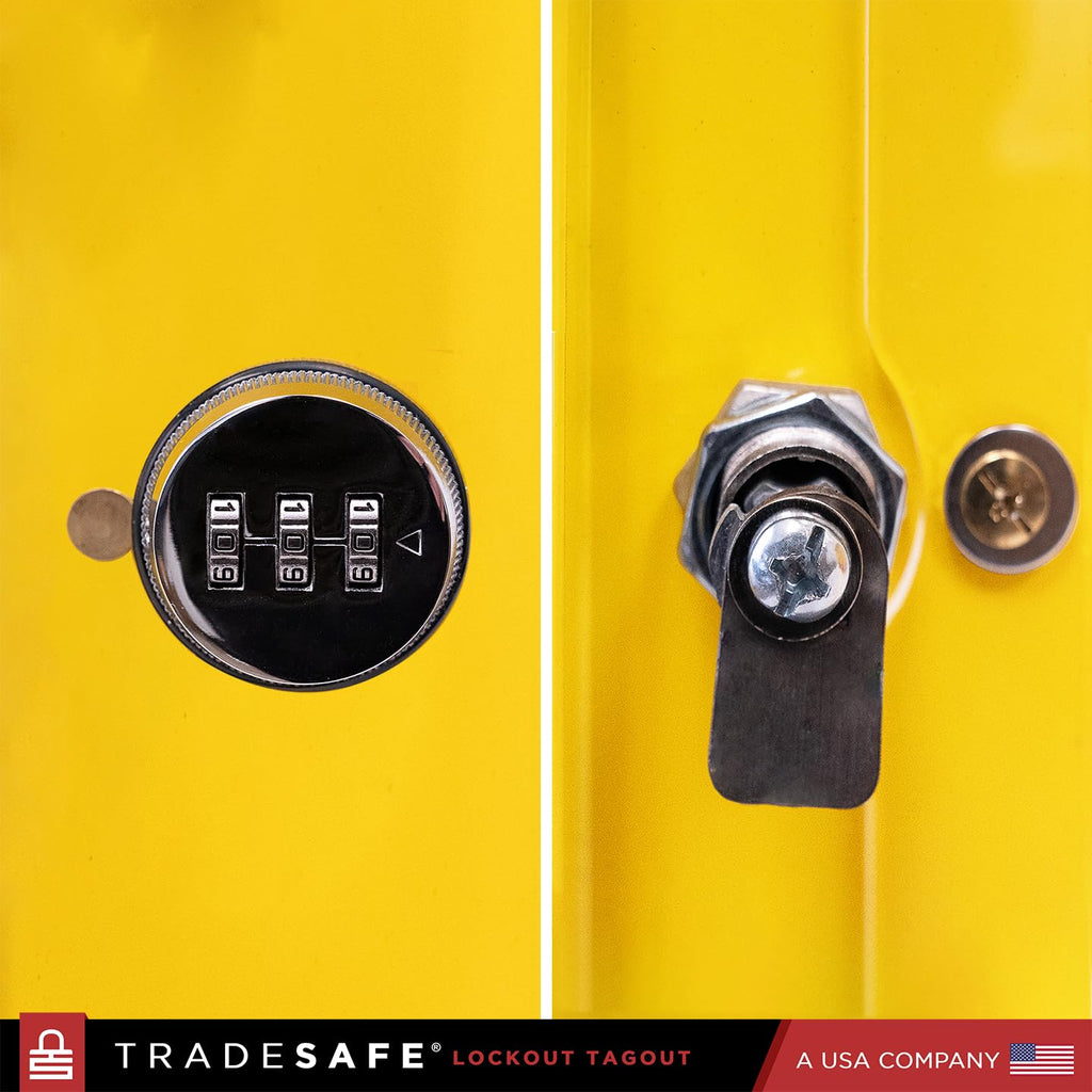 TRADESAFE Lockout Tagout Cabinet, Lock Out Tag Out Station Unfilled - No Loto Devices Included, Wall-Mountable Lockout Tagout Station Cabinet, Loto Box 18-7/8 x 7 x 23-5/8 inches