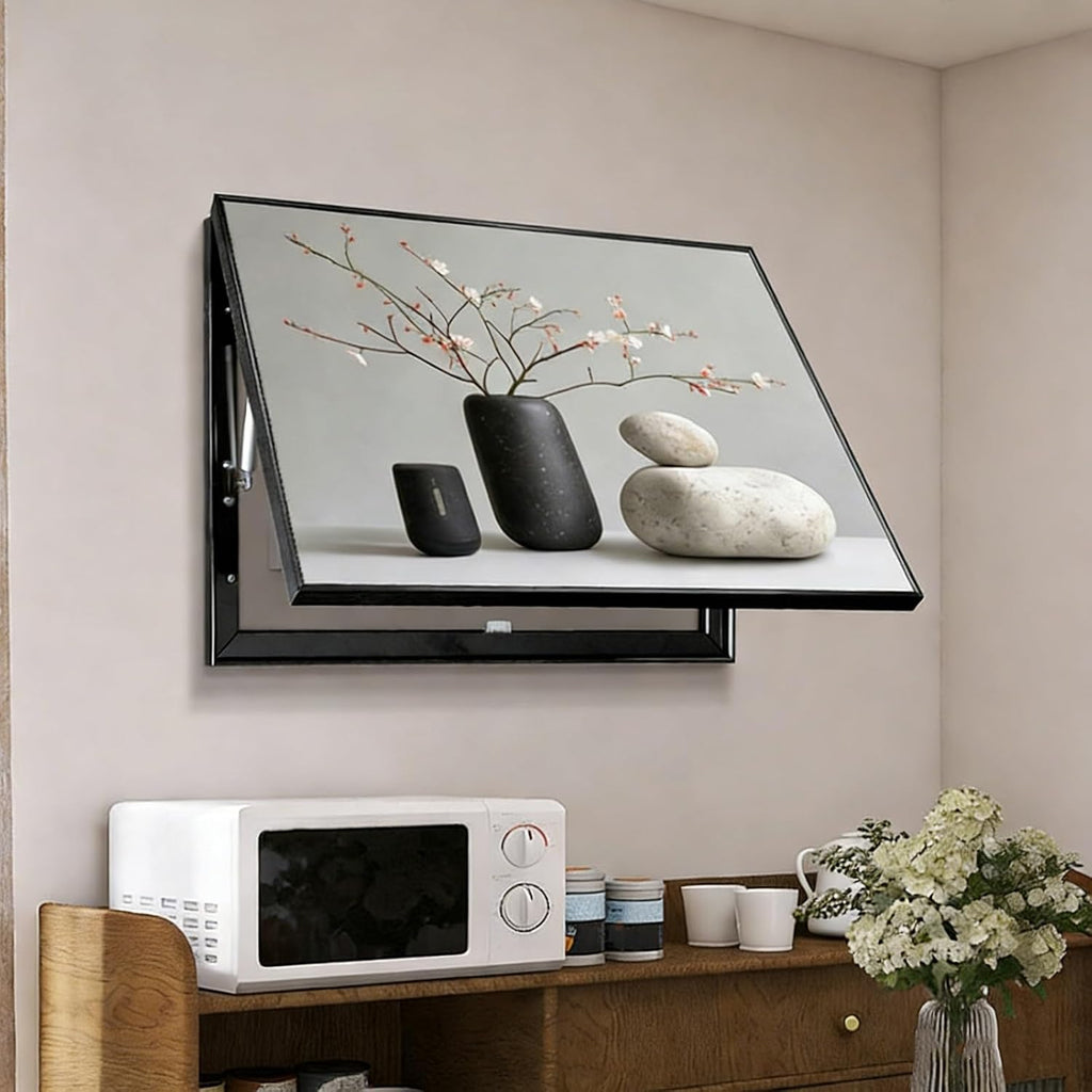 Hide Breaker Box Cover, Fuse Box Cover Decorative Painting, Circuit Breaker Panel Protector, Flip-Up Meter Switch Box, Easy Installation(Gray 1,70 * 50cm//27.5 * 19.7in)