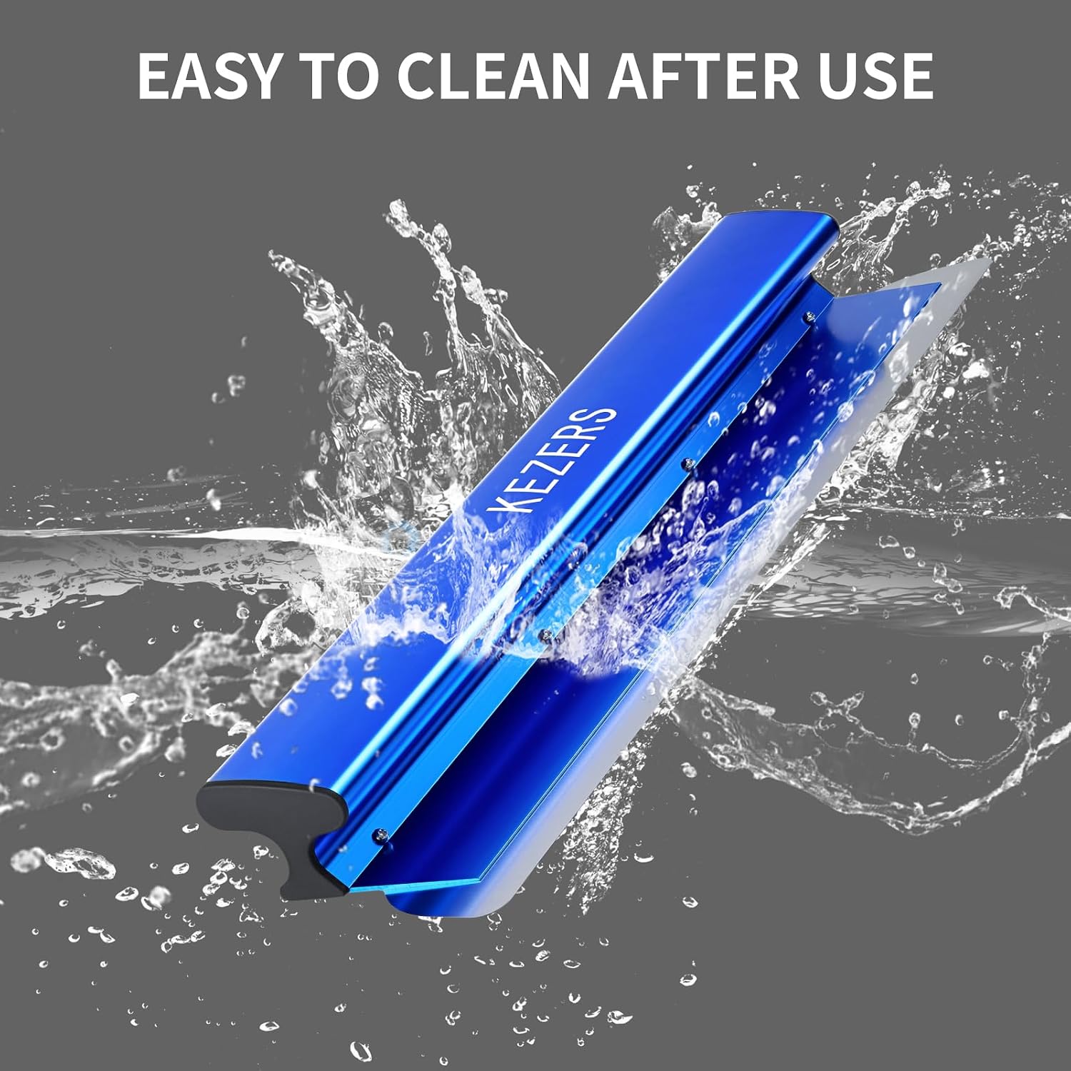 KEZERS Drywall Skimming Blade Set-12',22' & 32' Skimming Blades + 35'-81' Extension Handle Pole, Stainless Steel Construction Knife,Smoothing Drywall Knife,Extruded Aluminum,High Impact End Caps