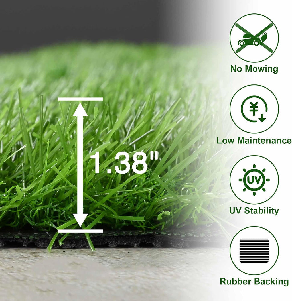 Yescom Sports Sled Strips Turf Gym Turf Flooring for Weight Sled Push Gym Equipment Outdoor Indoor Use 33'x3'(100 Sq.Ft) 1.38' H