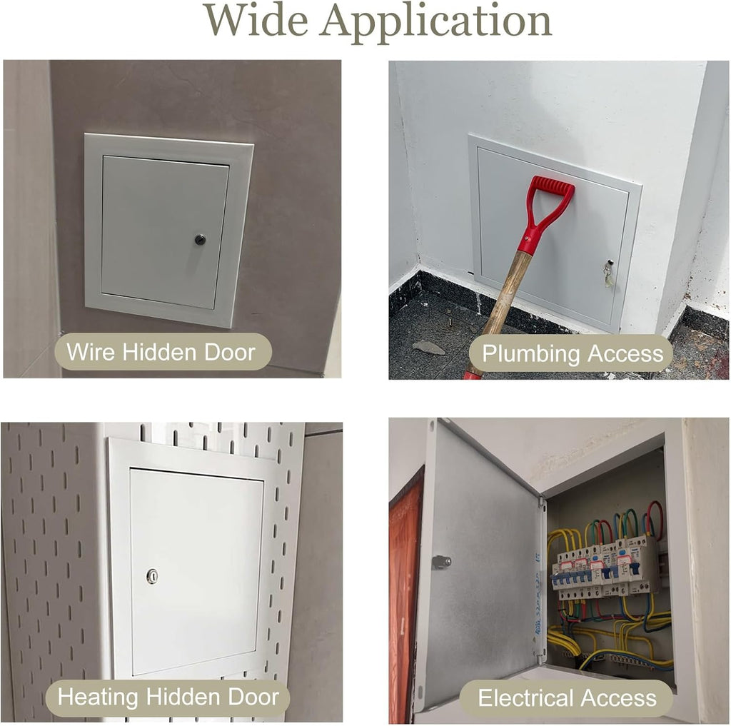 8x10 12x18 14x18 16x20 24x30 Access Door, Metal Access Panel for Plumbing/Cable, Wall/Ceiling Access Panel, Electrical Inspection Hatch(50x75cm/20x30in)