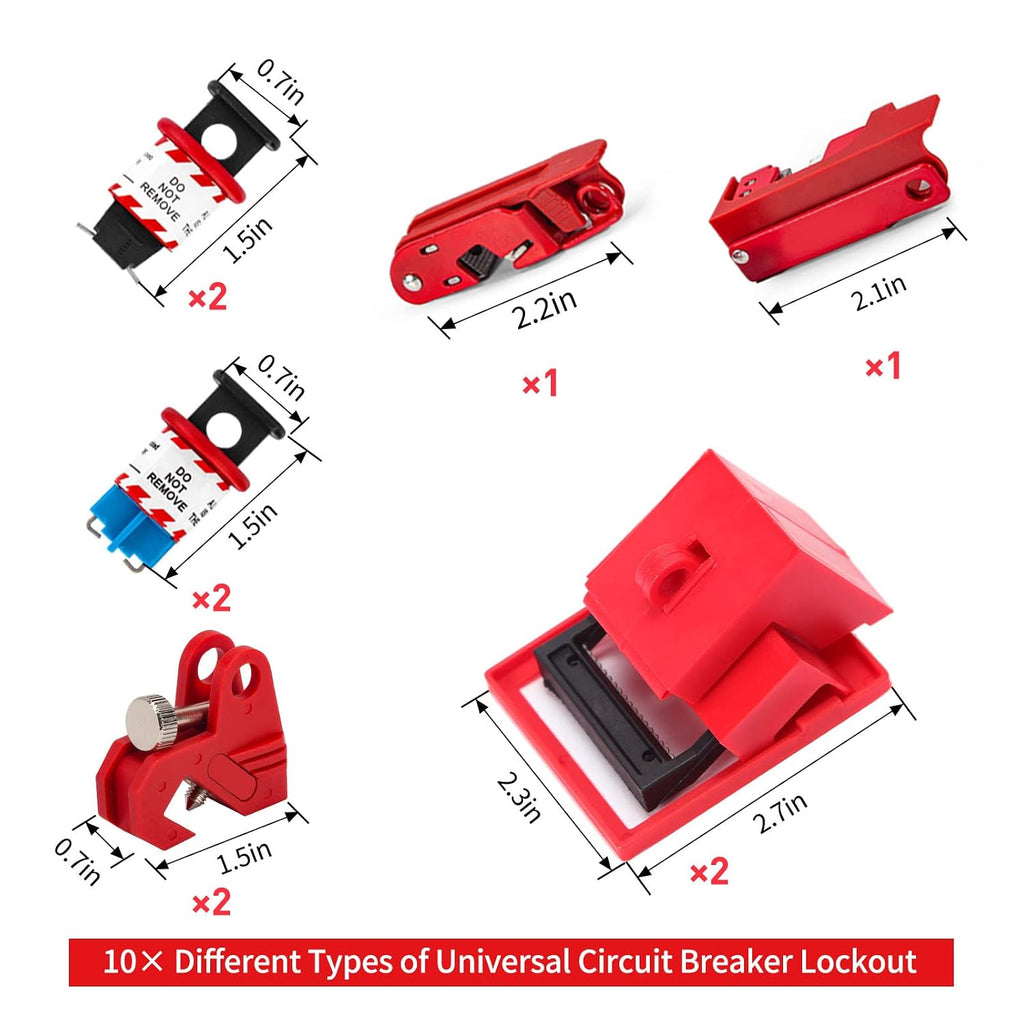Lockout Tagout Kit Loto Hasp Lockout Steel Cable Lockout Plug Lock Out Tag Loto Safety Padlock Circuit Breaker Lockout Ball Valve Lockout Tagout Set Alamanda Loto Kit for Lock Out Tag Out Station