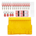 Lockout Tagout Station, Loto Kits, Lock Out Tag Out Kits, Security Lock Set, Including Padlocks Keys Hasps Hangtags Visual Lockout Kit Board, for Factory Warehouse