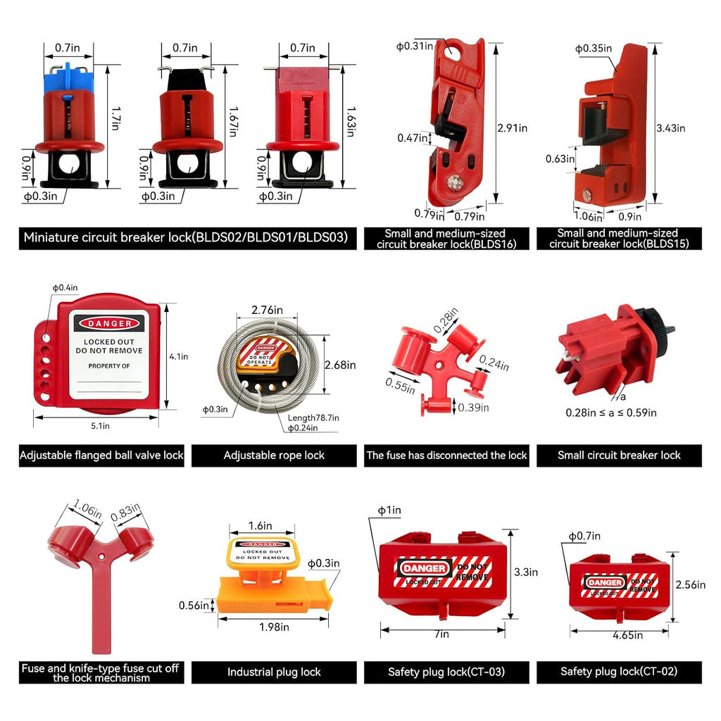 Lockout Tagout Station, Lock Out Tag Out Station Unfilled, Wall Mount Transparent visualisation Loto Kit Board