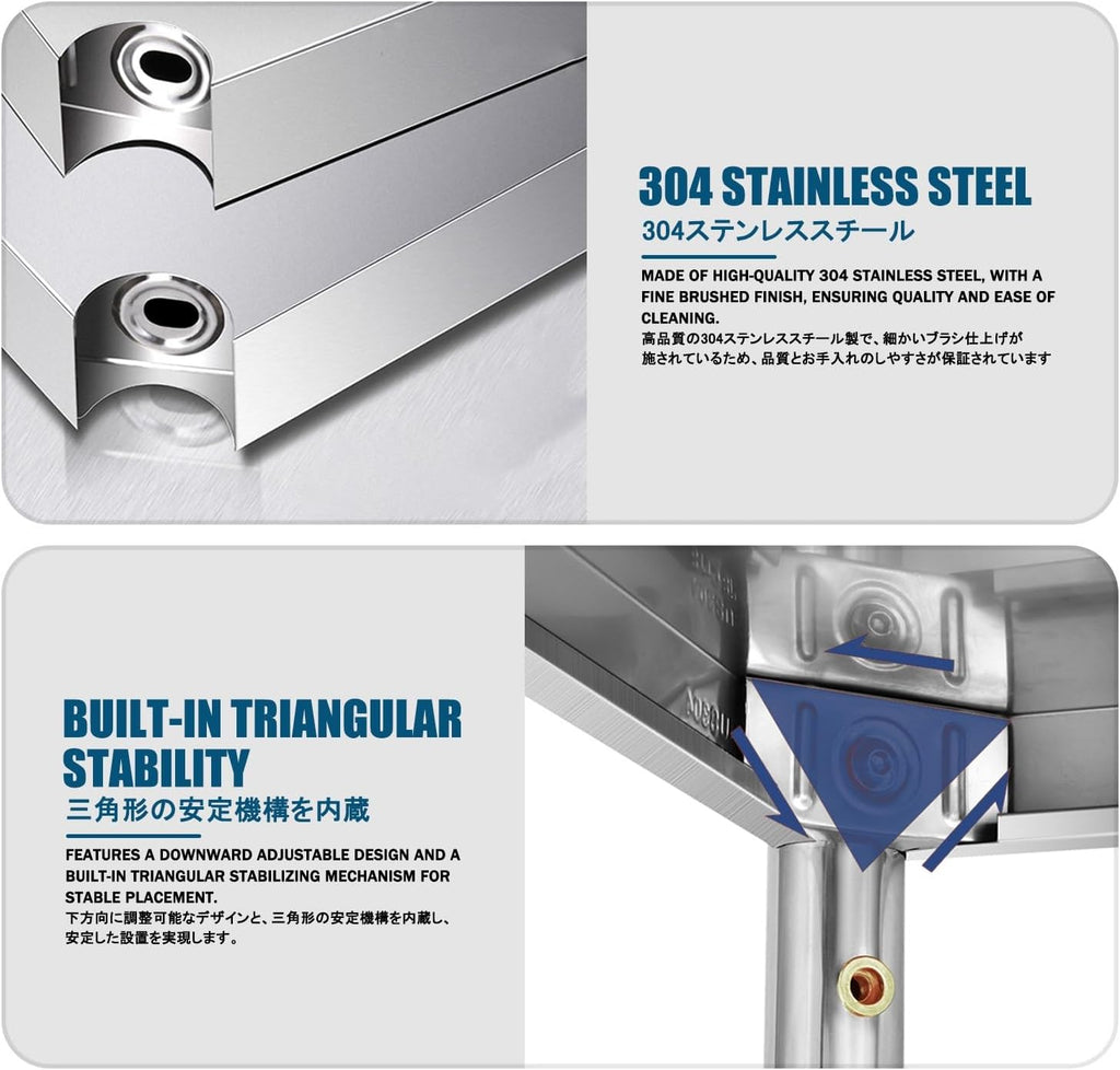 Kitchen Baker Rack，Microwave Stand with Storage，Bakers Racks for Kitchens，Easy to Clean, Strong Load-Bearing Capacity, Suitable for Home and Kitchen.(100 * 45 * 100CM)