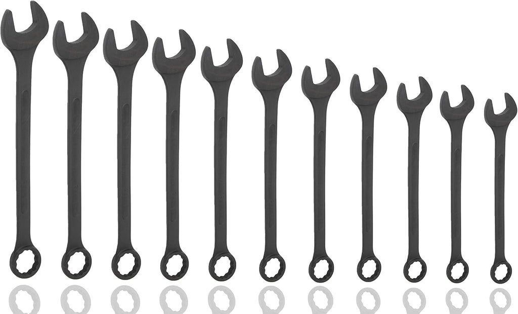 VCT 10 PC SAE Black-Oxide Jumbo Combo Wrench Set | 1-5/16' - 2' W/Carrying Pouch