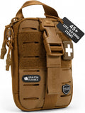 My Medic Sidekick Pro - Camping Hiking and Backpacking First Aid Kit - 70 Items with Tourniquet - HSA and FSA Eligible - Small Ifak Great for Travel or Motorcycle - Portable Emergency Kit – Coyote