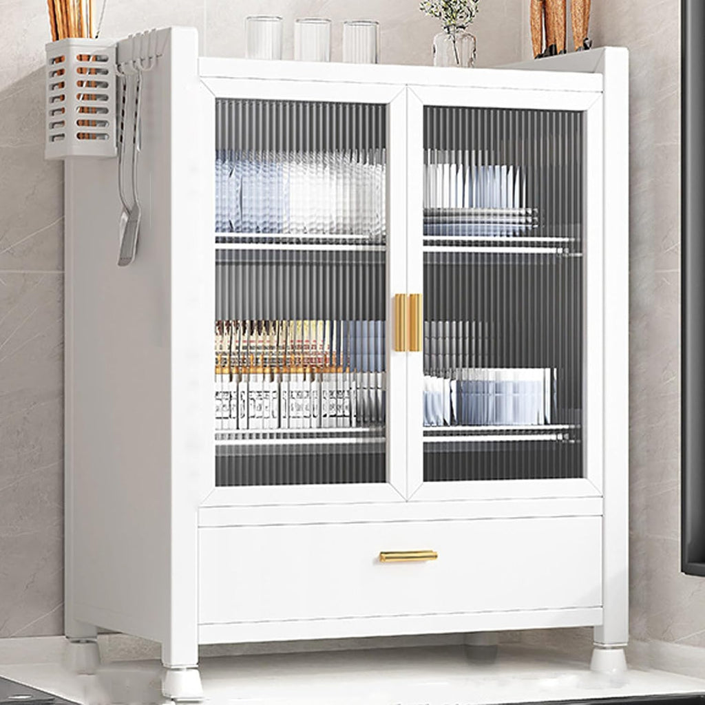 Dish Rack for Kitchen, Bakers Rack, Magnetic Cabinet Door, with Drawer, Kitchen Storage Rack, Suitable for Kitchen, Restaurant, Bathroom (Color : B)