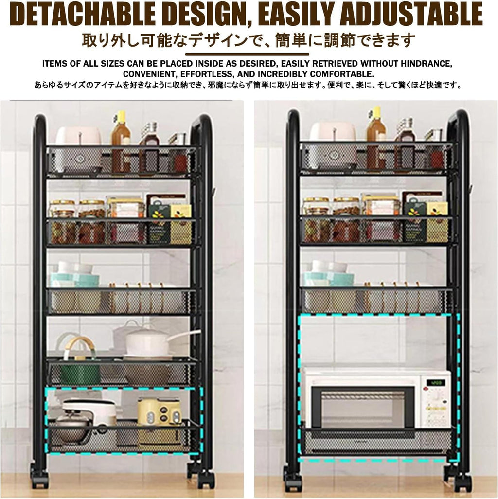 Kitchen Bakers Rack with Storage，Bakers Rack，Kitchen Storage Rack，Microwave Stand with Storage，Suitable for Kitchens, Bathrooms, Bedrooms, and Pantry.(White,B_44*26 * 62CM)