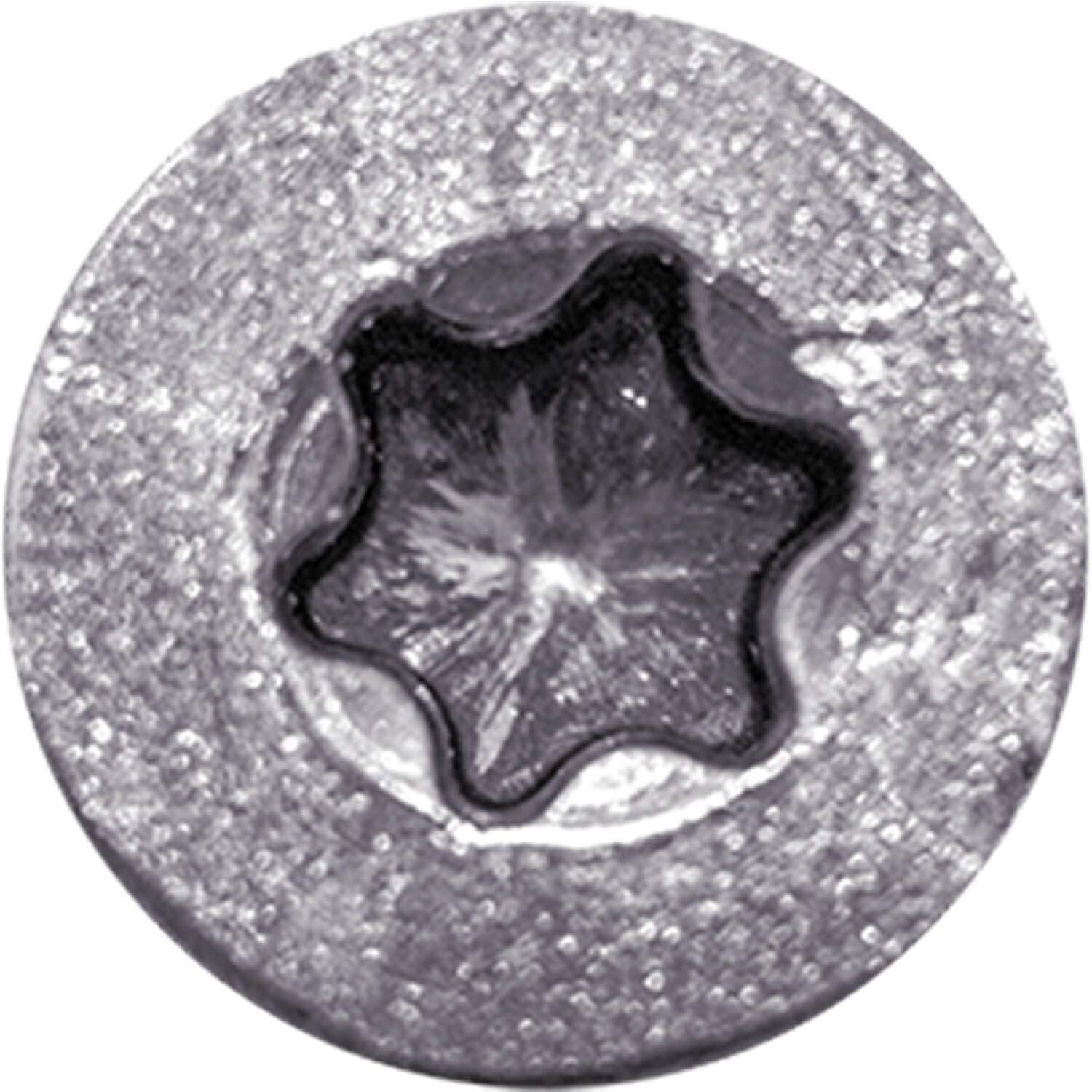 #8 x 2 Silver Stainless Steel Wood Screw Torx/Star Drive Head - Grade 305 Stainless Steel - (Full Box - 3500 Approx. Screw Count)