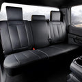 Coverland Custom Car Seat Covers Compatible with 2003-2008 Mazda, Mazda6 Sport Wagon - Premium Leather Non-Slip Memory Foam Waterproof Seat Cover Custom fit Interior Protector [Rear-Black]