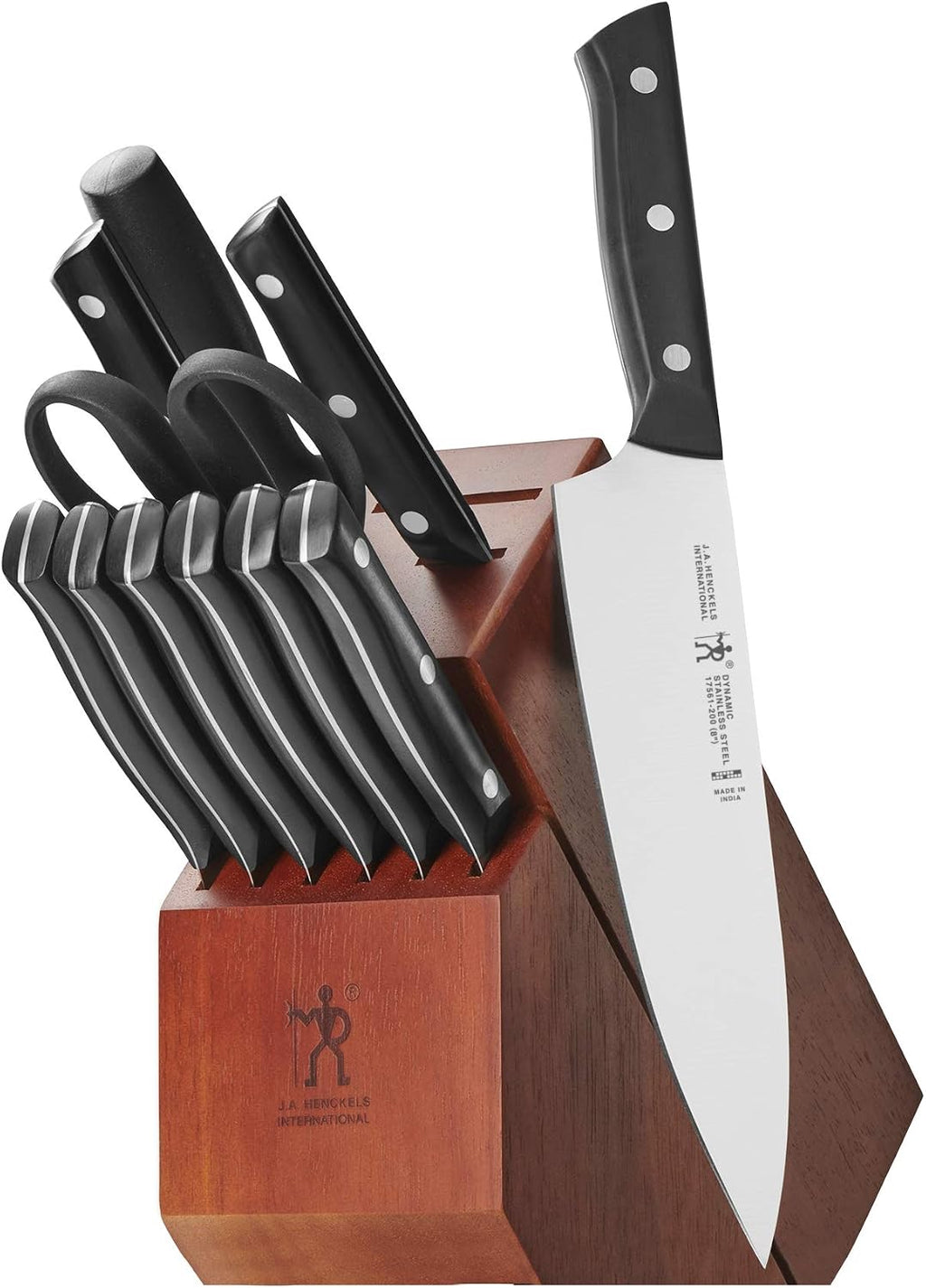 HENCKELS Dynamic Razor-Sharp 12-Piece Knife Set, Chef , Bread , Steak , German Engineered Informed by 100+ Years of Mastery