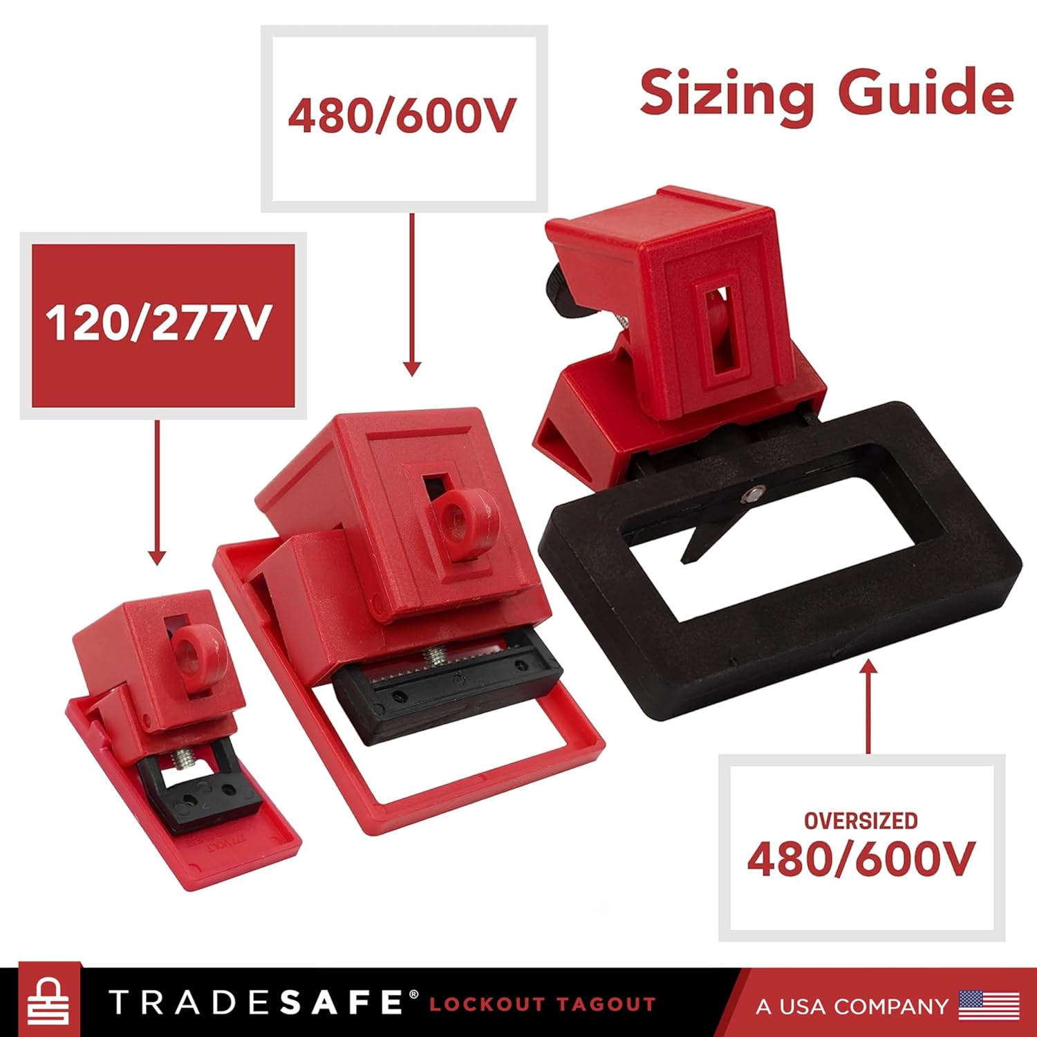 TRADESAFE Electrical Lockout Tagout Kit & Lockout Locks Bundle - Hasps, Clamp on and Universal Multipole Circuit Breaker Lockouts, Loto Tags, Plug Lockout, Loto Locks Set, 2 Keys Per Lock