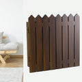 Electrical Panel Cover Breaker Box Cover Like Garden Fence, Wall Hanging Electrical Panel Cover, Removable Circuit Breaker Panel Cover, Household Meter Box Cover(Brown,50.3x45CM-19.8x17.7)