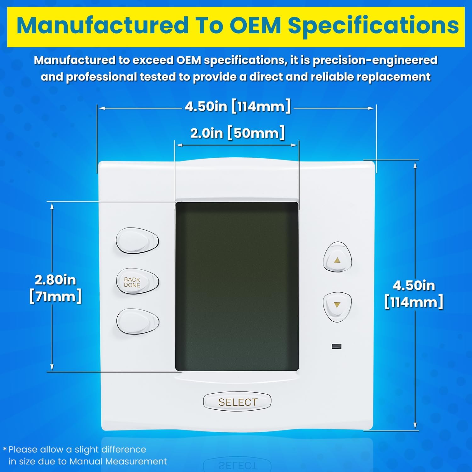 R0551800 Service Controller Replacement for Zodiac Jandy Aqualink RS One Touch System Pool and Spa Control Panel PCB with Buttons, LCD, LED, 3.6FT Cable, Connector, Screws