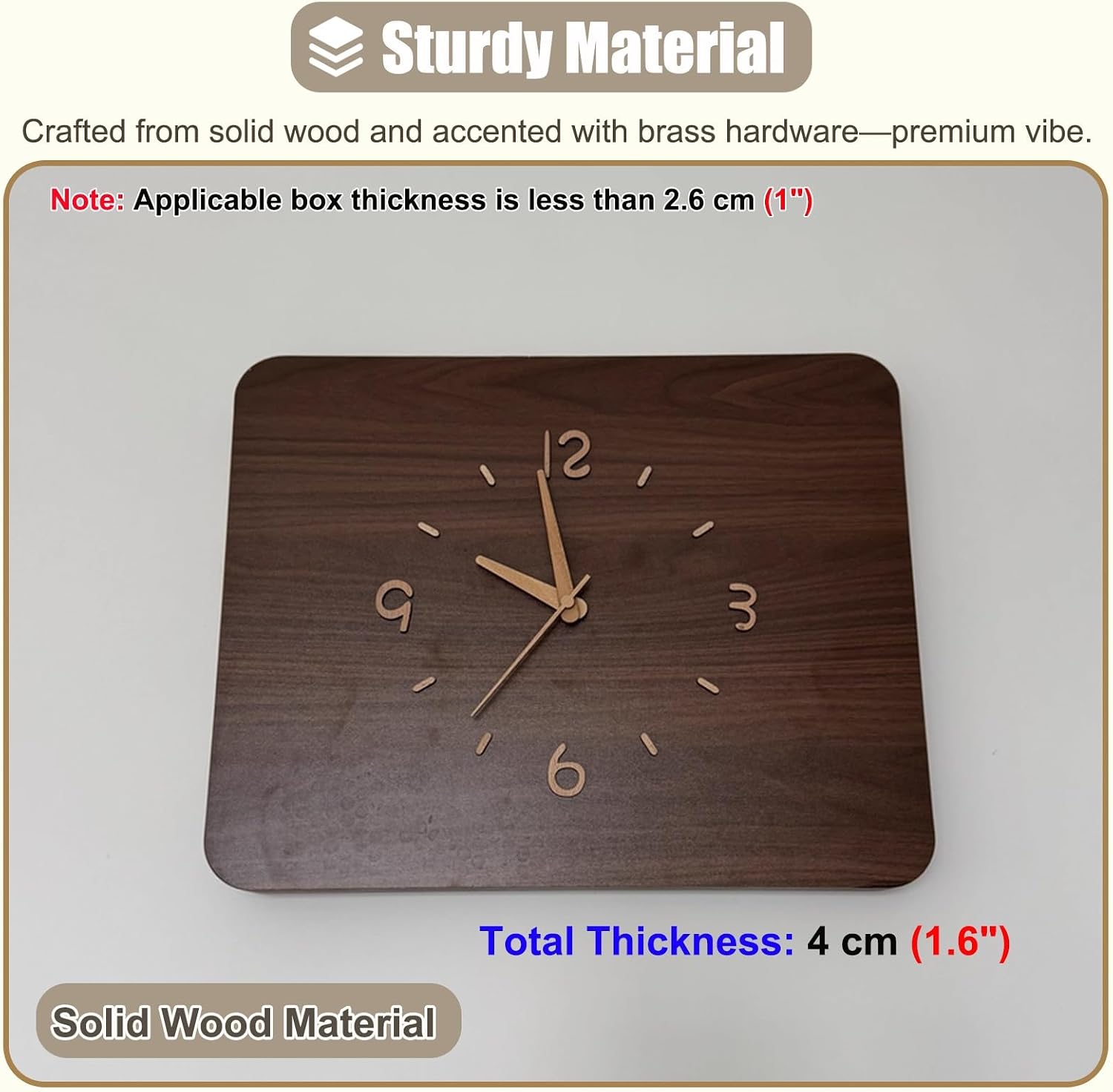 Waterproof Solid Wood Breaker Box Cover for Outdoor, Wall Mounted Electrical Panel Covers for Replacement/Hide, Decorative Fuse Box Plate Kitchen(47x37cm(18 1/2x14 5/8in))
