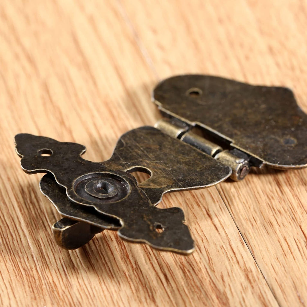 1pc Lock Hasp Hook Metal 5 Screws Antique Bronze 63x47mm Decorative Wooden Box Case Chest Padlock Vintage Iron Hardware