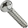 #1 x 5/8' Pan Head Sheet Metal Screws, Stainless Steel 18-8, Full Thread, Bright Finish, Self-Tapping, Quantity 2500 By Fastenere