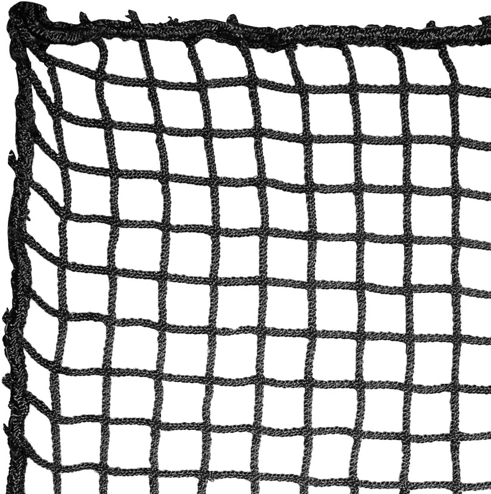 Aoneky Heavy Duty Knotless Golf Hitting Net, Practice Net with Reinforced Rope Edge, 1' Square Mesh 3mm Polyester Netting for Baseball Soccer Hockey Backyard Driving Cage Indoor Outdoor Use