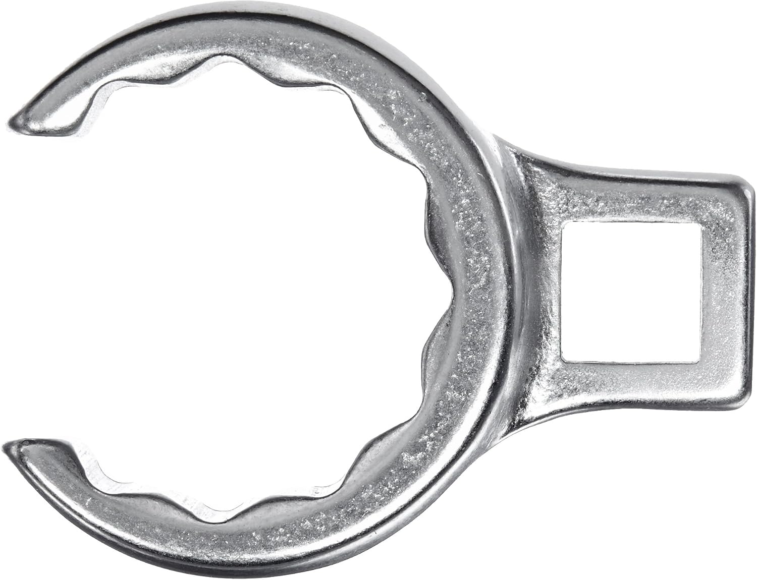 Stahlwille 02190027 Crow-Ring Wrench (Spanner), 3/8' Inside Square, Made of Chrome Alloy Steel & Chrome Plated, Has Anti-Slip Drive Profile, Ideal for Tight Spaces, Size 27 mm, L. 52.8 mm