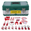 Lockout Tagout Kit Electrical Loto, Safety Padlocks Set with Tags, Storage Box, Plug Lockout, Multi Pole Clamp On Circuit Breaker Group Lockouts Hasps