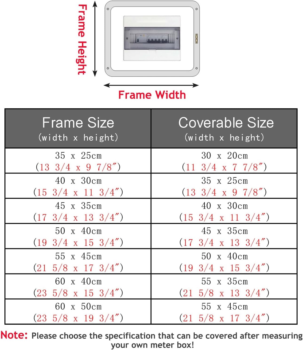 Electrical Panel Cover Circuit Breaker Panel Covers Slide Open, Acrylic Breaker Box Cover with Aluminum Alloy Rails, Single Color Electric Panel Cover for Wall Decor(Black4,55 x 45cm-21.7 x 17.7')