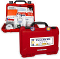 MFASCO 2021 OSHA/ANSI Class B First Aid Kit | Waterproof Rugged Case, Type II & IV - Emergency Medical Supplies for Businesses, Construction Environments, and Jobsites | Portable and Outdoor Ready