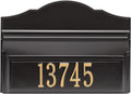 Whitehall Colonial Mailbox with House Numbers, with Personalized Address Plaque, Wall Mount Mailbox for Outside