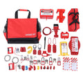 Lockout Tagout Kits, Portable Electrical Safety Loto Kit Includes Circuit Breaker Lockout, Lockout Hasps, Lockout Tag, Pocket Bag, for Industrial Mechanical