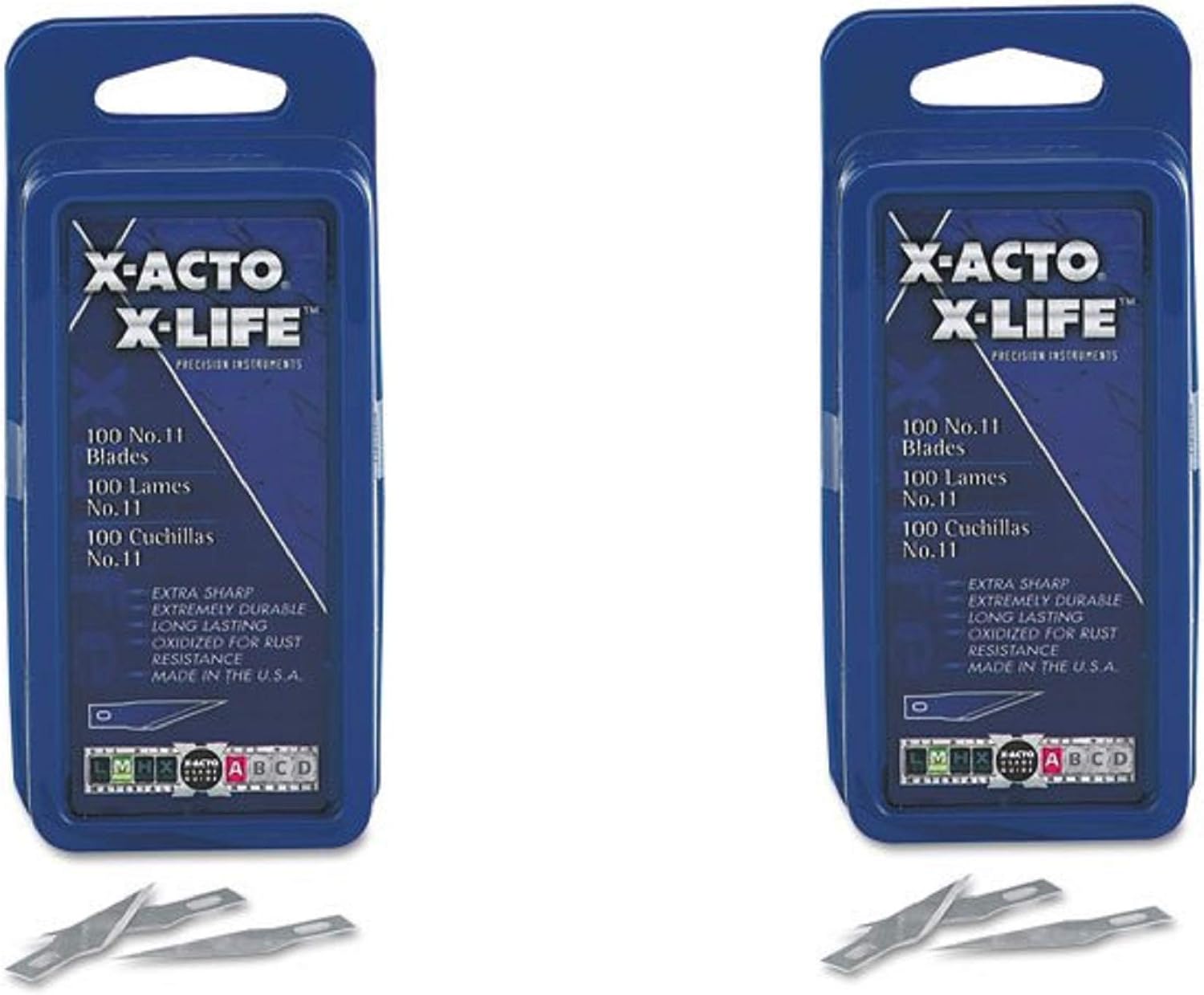 #11 Bulk Pack Blades for X-Acto Knives, Sold as 2 Box, 200 Count Total