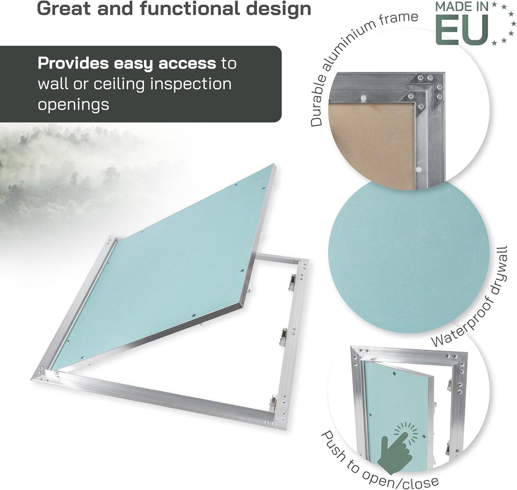 Vent Systems 20' x 20' Inch Access Panel - Drywall Wall Electrical Plumbing Cover Plate - Ceiling Wall Mount Drywall Access Panel - Metal Crawl Space Door for Home Garage Basement Attic