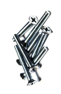 New Versatile Pack of (1600) 1/4x2' Machine Screws - Phillips Flat Head - Zinc Multi-Purpose Comprehensive Hardware Fastener Assortment Kit TRINNM03797