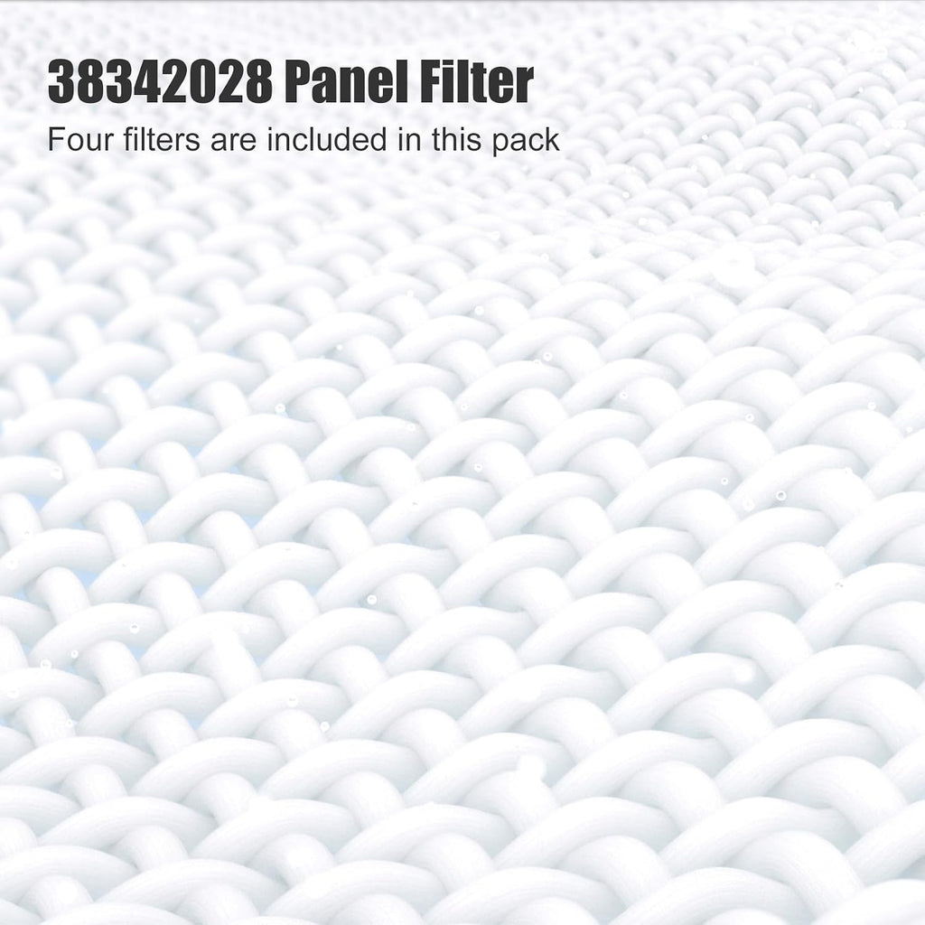 38342028 Panel Filter Pack of 4, 38342028 Rotary Screw Compressor Pre-Filter Compatible with Ingersoll Rand Air Compressor, 38342028 Air Compressor Pre-Filter for UP6 Series Compressors
