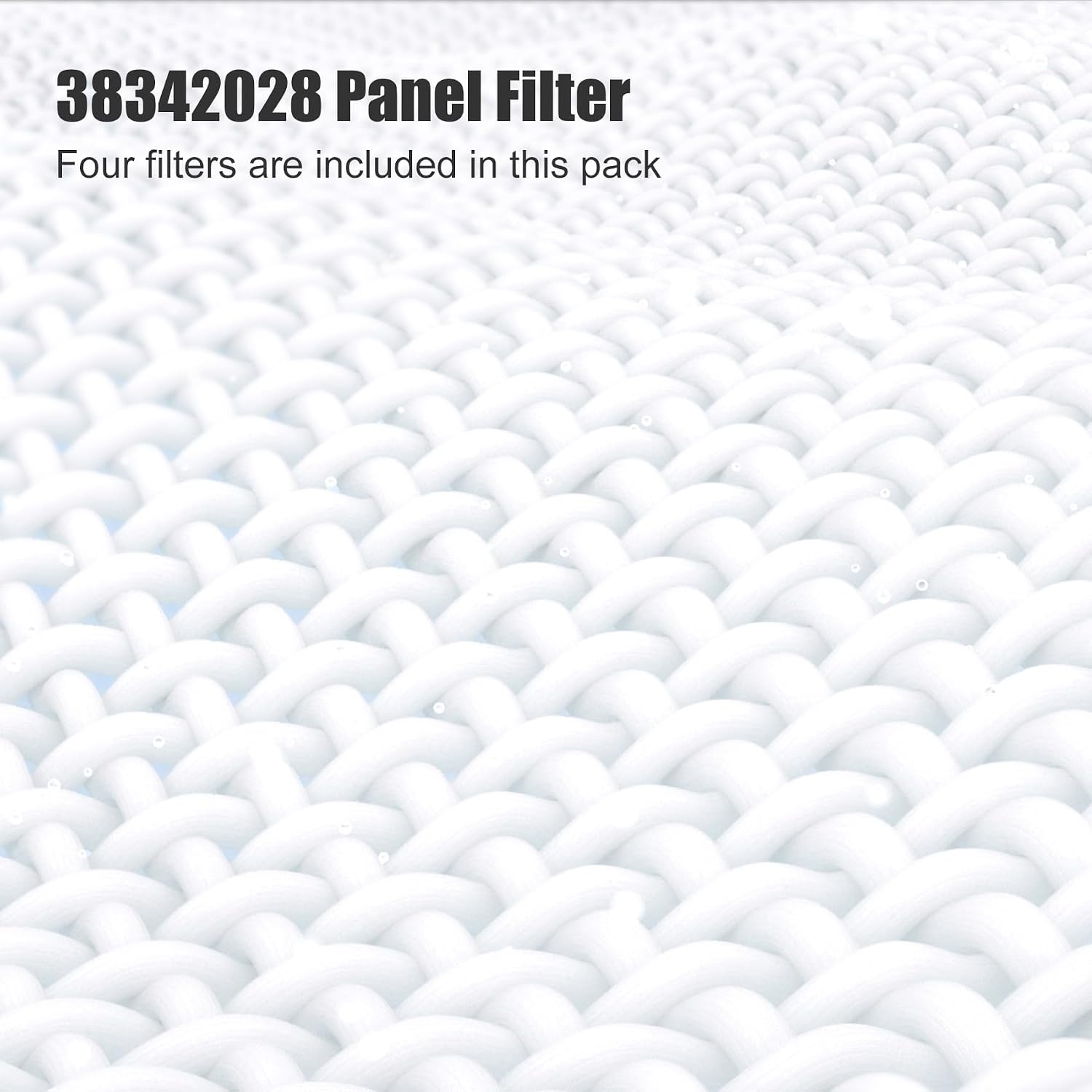 38342028 Panel Filter Pack of 4, 38342028 Rotary Screw Compressor Pre-Filter Compatible with Ingersoll Rand Air Compressor, 38342028 Air Compressor Pre-Filter for UP6 Series Compressors
