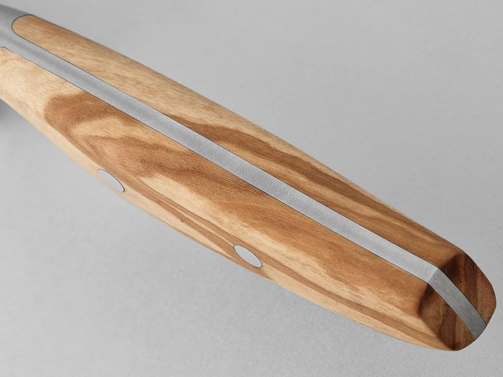 Wüsthof AMICI 7' Hollow Edge Santoku Knife, Tan