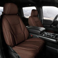 Coverland Custom Car Seat Covers Compatible with 2003-2008 Mazda, Mazda6 Sport Wagon - Premium Leather Non-Slip Memory Foam Waterproof Seat Cover Custom fit Interior Protector [Front-Dark Brown]