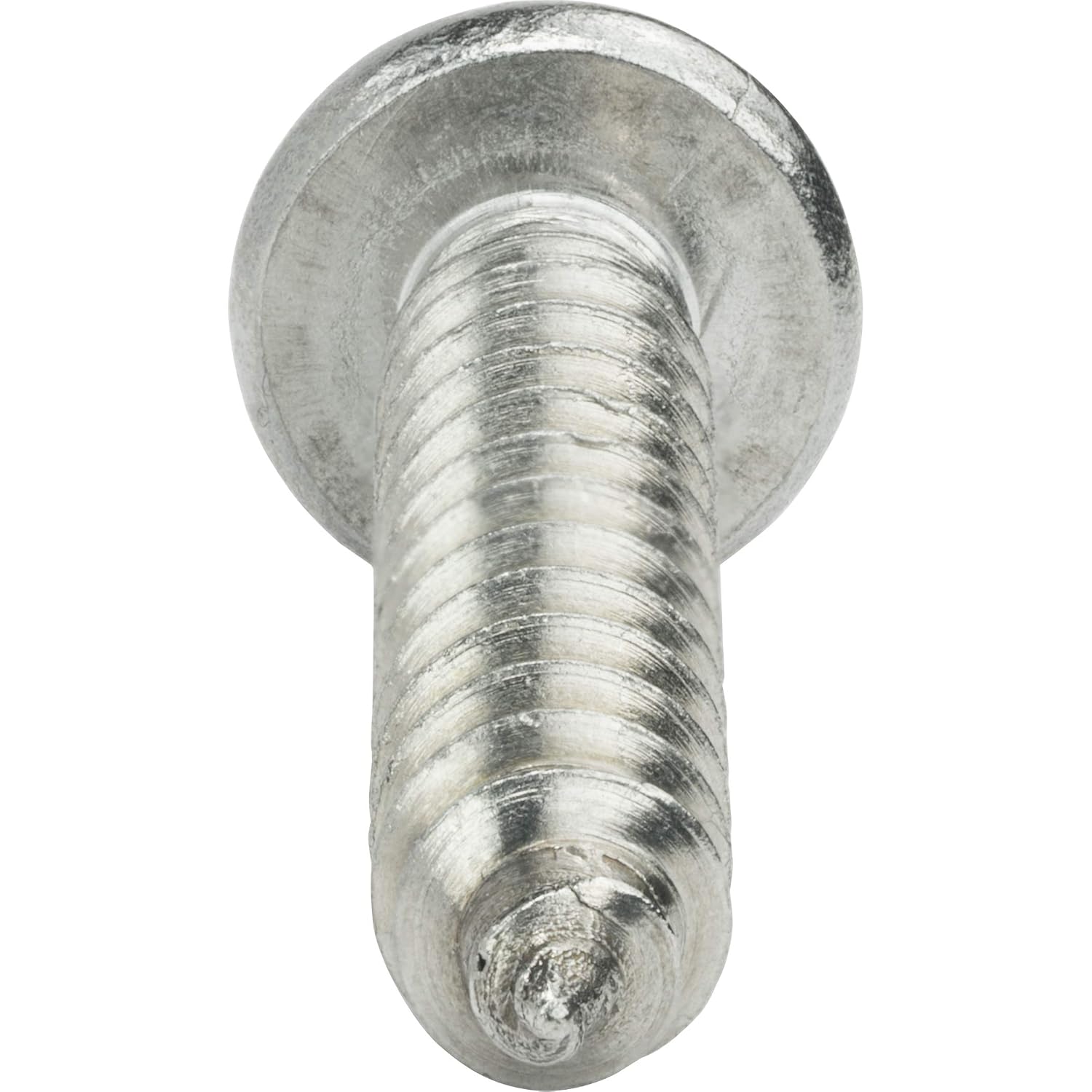 #1 x 5/8' Pan Head Sheet Metal Screws, Stainless Steel 18-8, Full Thread, Bright Finish, Self-Tapping, Quantity 2500 By Fastenere