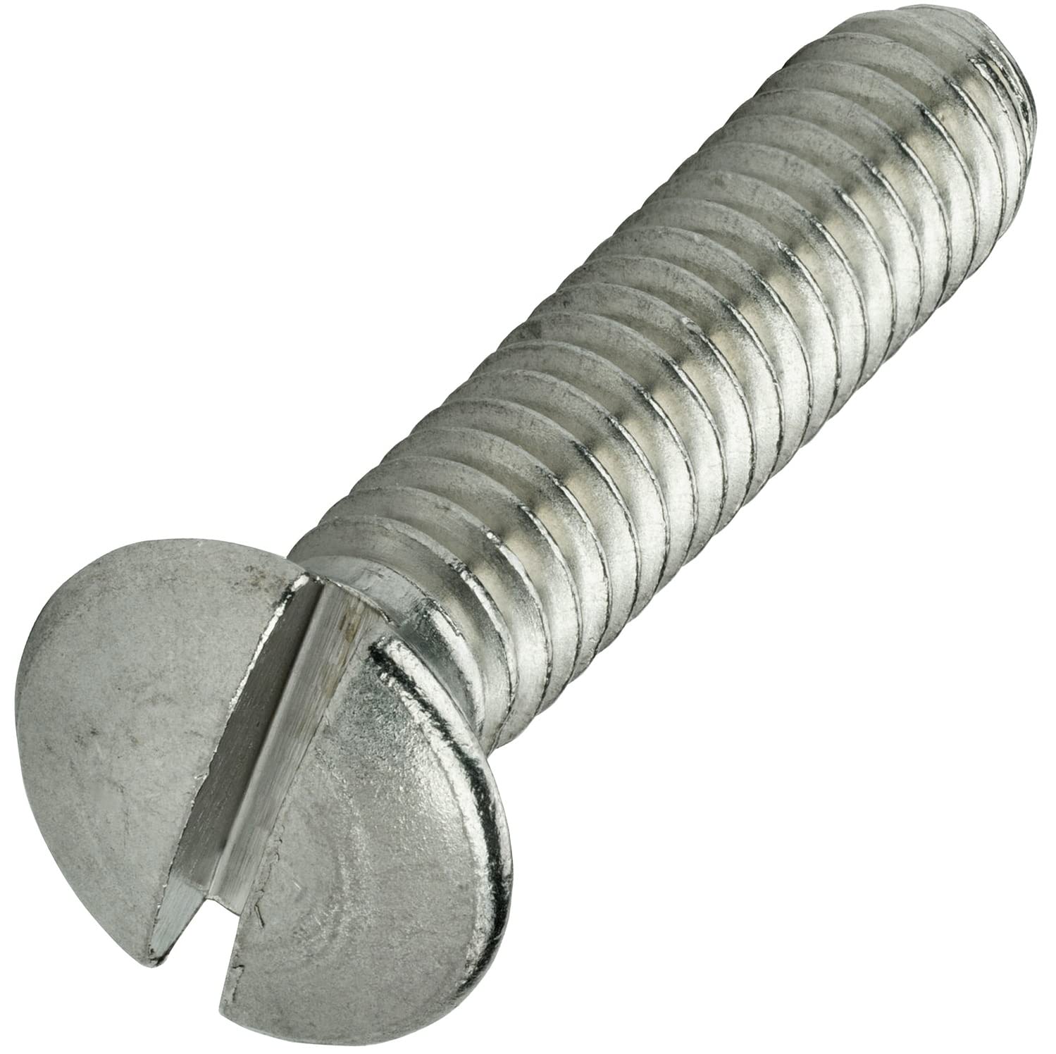 1/4-20 x 5/8' Slotted Oval Head Machine Screws Kit Hardware Stainless Steel 18-8 Pack of 500 Fastener Set LS17613F