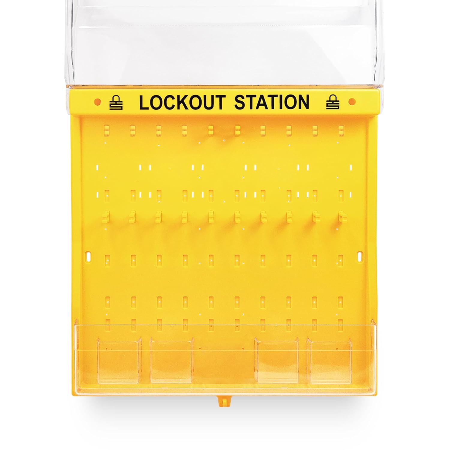 TRADESAFE Lockout Tagout Station, Unfilled Loto Station - No Lock Out Tag Out Devices Included, Wall Mount Loto Kit Board, Lockout Station with Lockable Cover